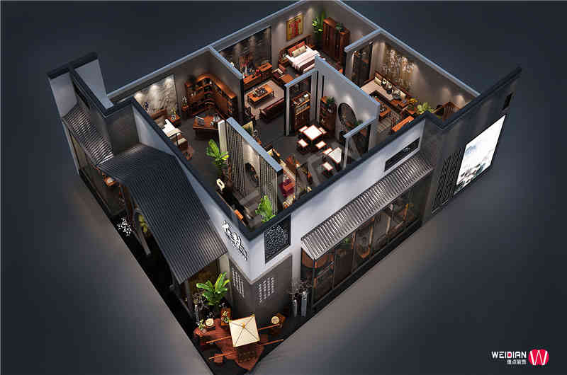 花梨概念深圳國際家具展深圳展臺設(shè)計(jì)搭建