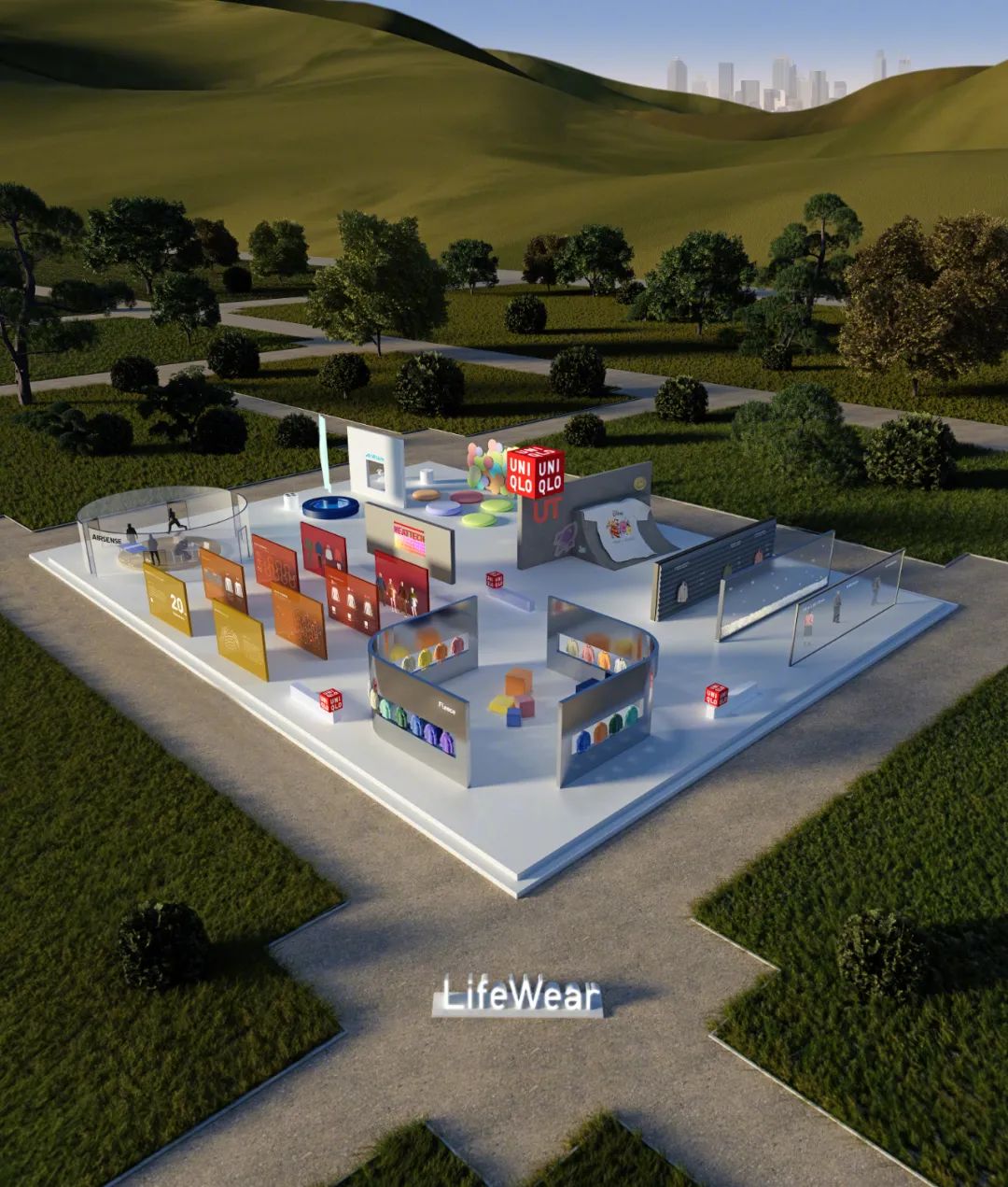 杭州展會設計搭建公司領你看2023進博會最具有創(chuàng)意00家企業(yè)展臺（優(yōu)衣庫展臺）5